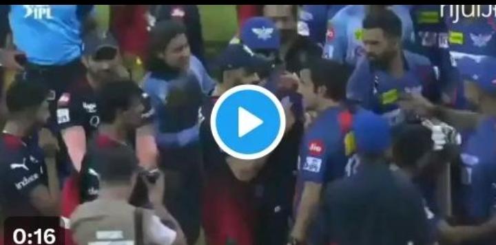 Watch Video: Heated Exchange Between Virat Kohli, Gautam Gambhir After LSG vs RCB IPL Game