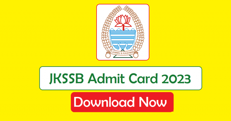JKSSB Issues Admit Cards – Download Now