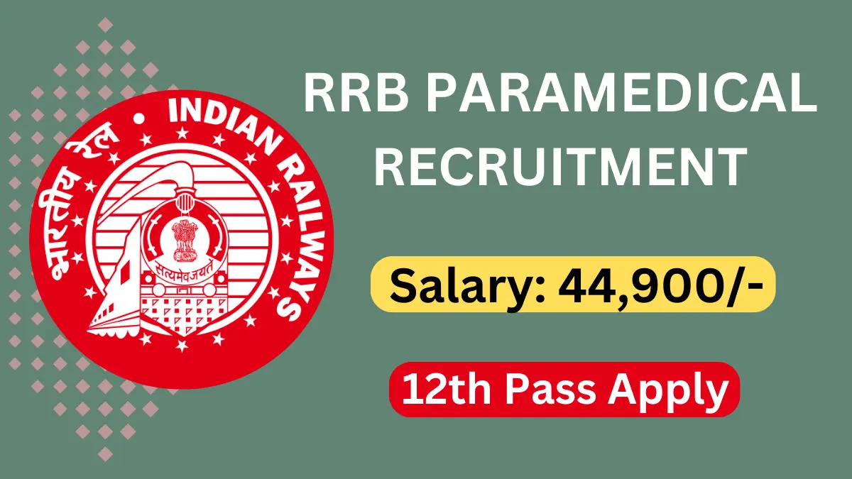 RRB Paramedical Recruitment 2024 Notification