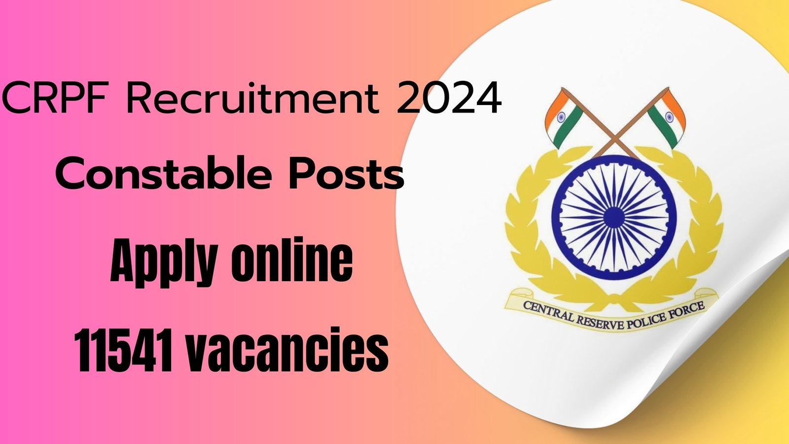 CRPF Recruitment 2024